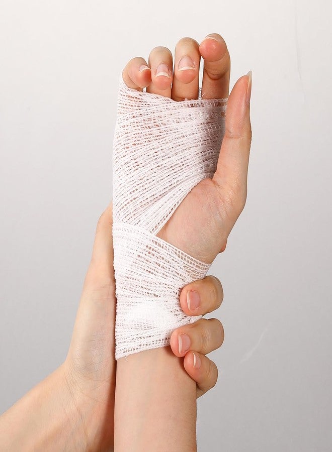 YSYONM Stretch Gauze Bandages 3" x 80" Gauze Tape 12 Rolls Gauze Rolled Bandage Cotton Elastic Gauze for Woulds, Injuries and Surgery After Care - Image 3